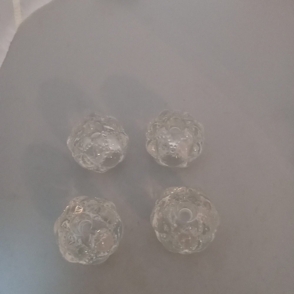 4 Partylite Bubble Candleholders One sider taper candle one side slim candle